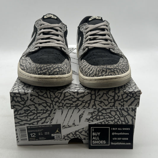 Size 12 - Air Jordan 1 Retro OG Low Black Cement (CZ0790-001)