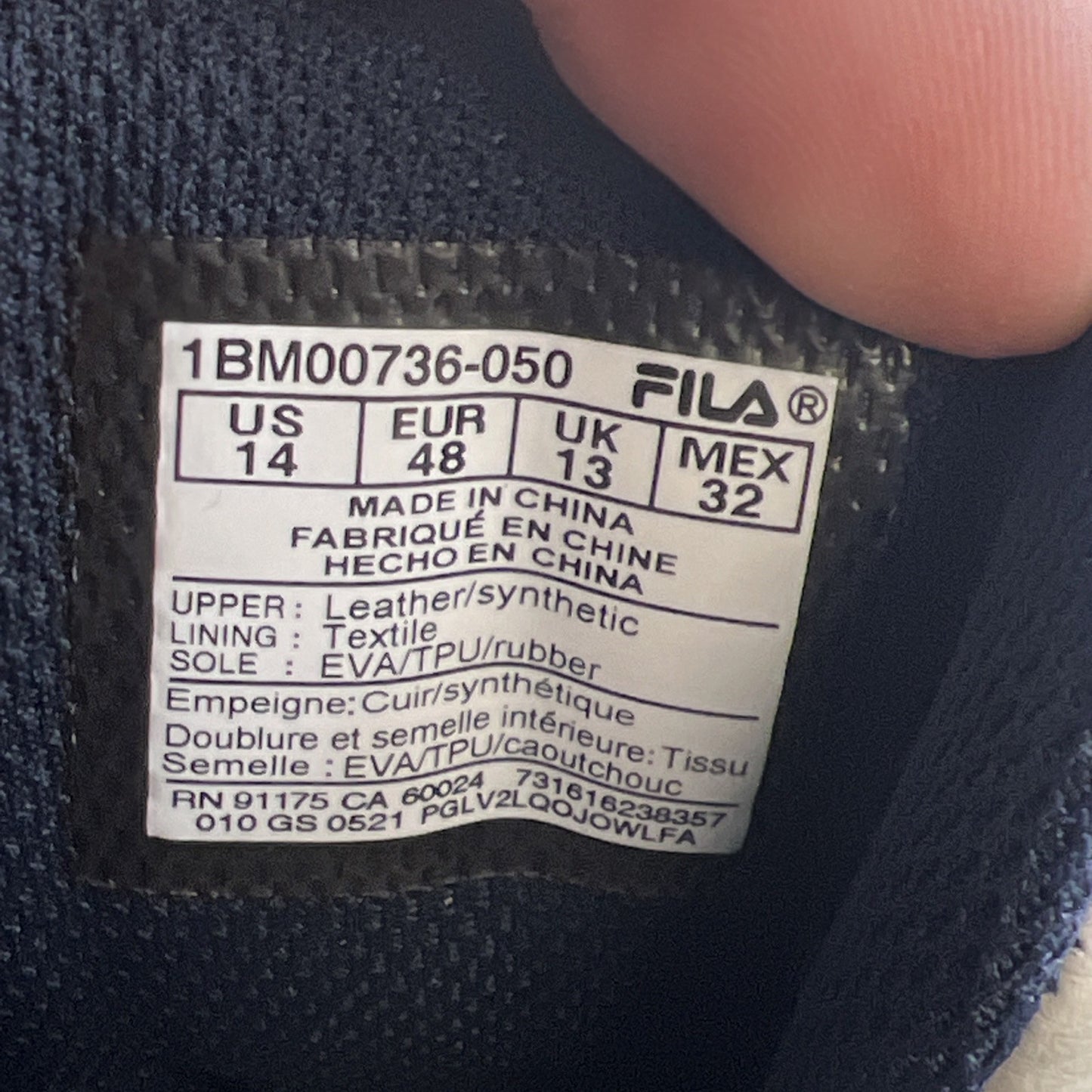 Size 14 - FILA Grant Hill II 2 '96 Cement (1BM00736-050)