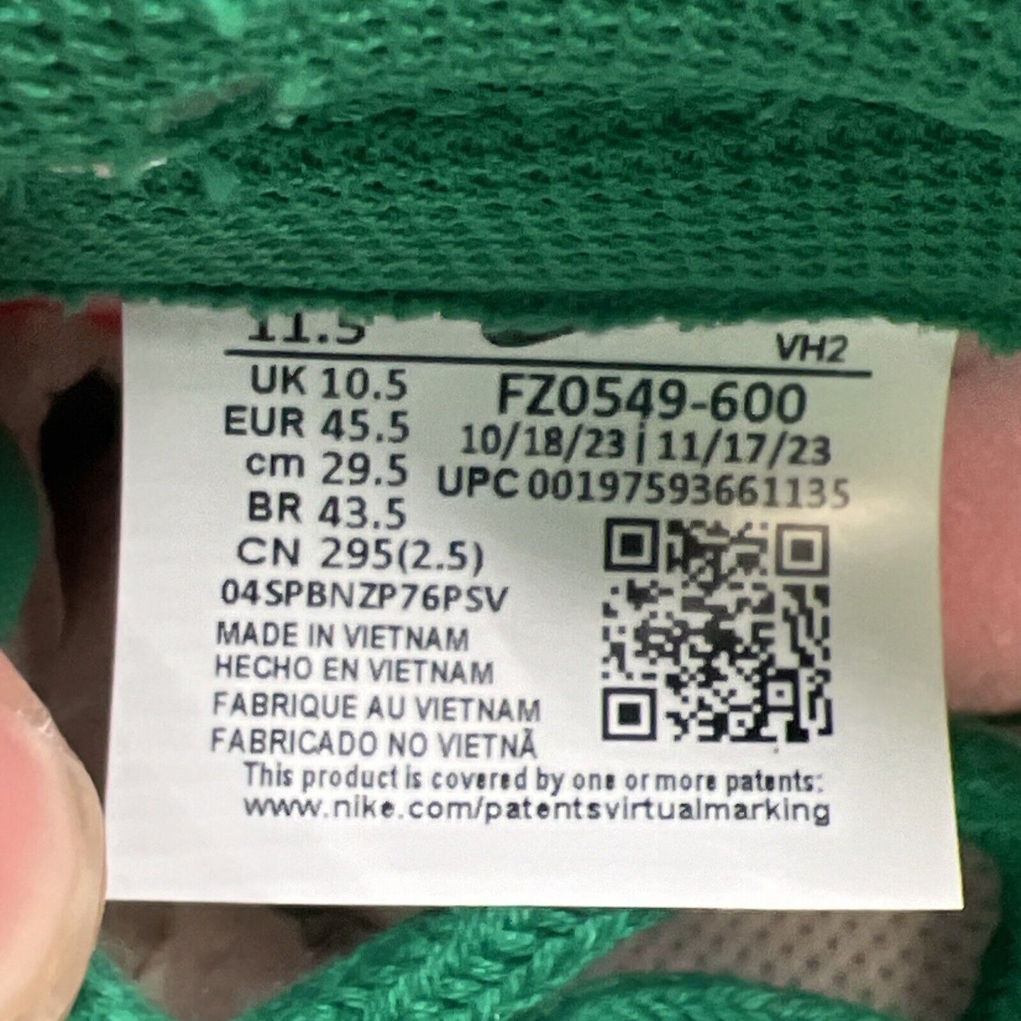 Size 11.5 - Nike Dunk SE Low The Masters Back 9 Collection (FZ0549-600)