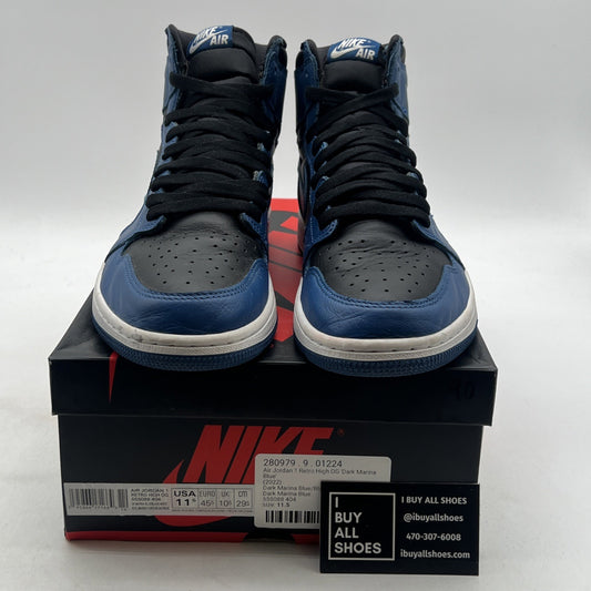 Size 11.5 - Air Jordan 1 Retro OG High Dark Marina Blue (555088-404)