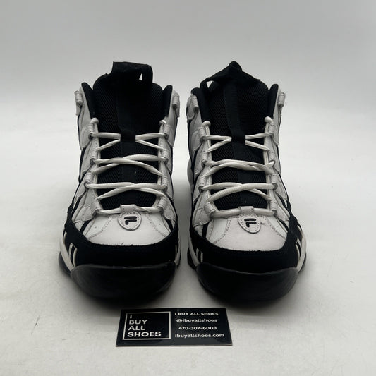 Size 11.5 - FILA SPAGHETTI WHITE BLACK BROOKLYN NETS (1VB90032-110)