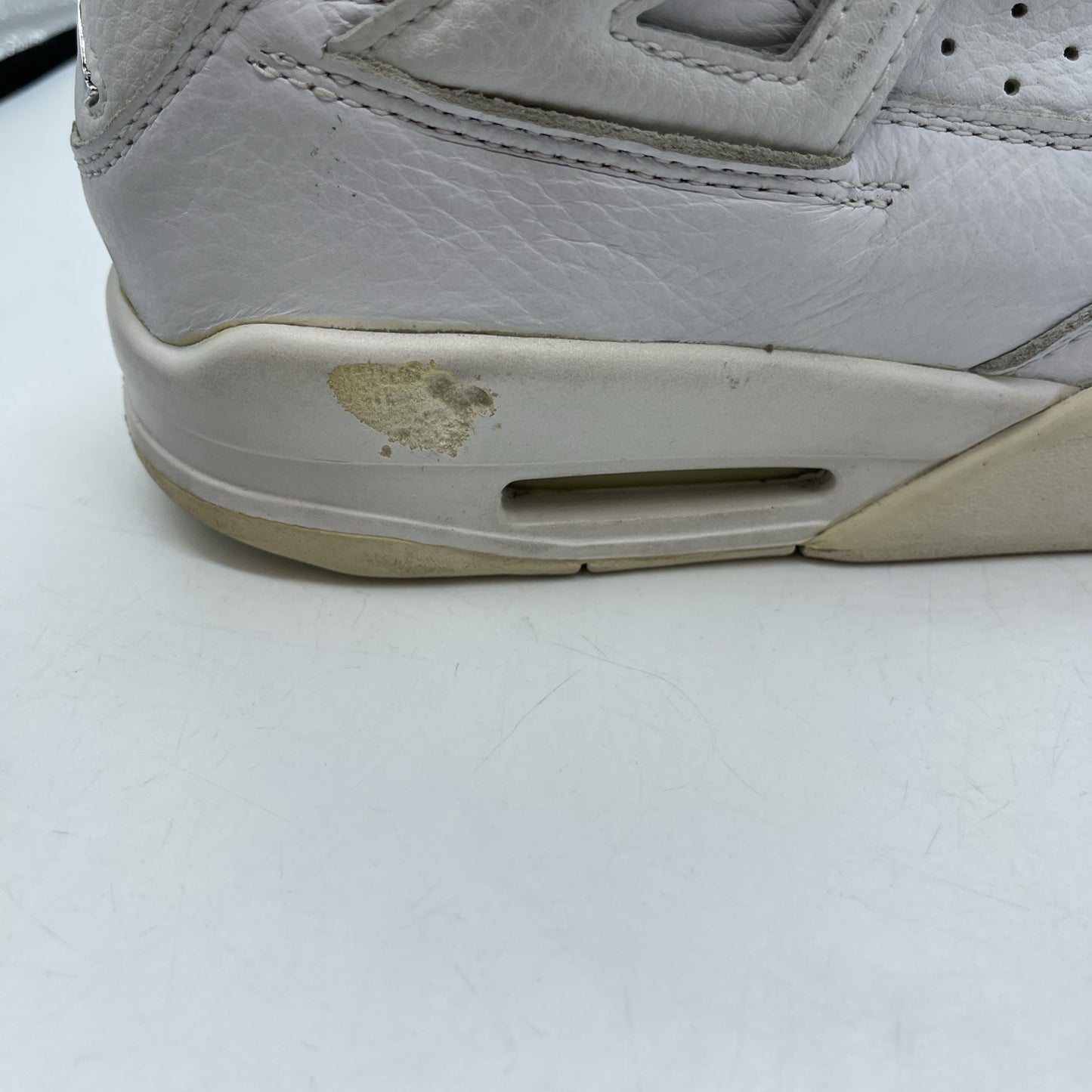Size 13 - Air Jordan 4 Retro+ 2000 Bling White Silver Leather (136030-111)