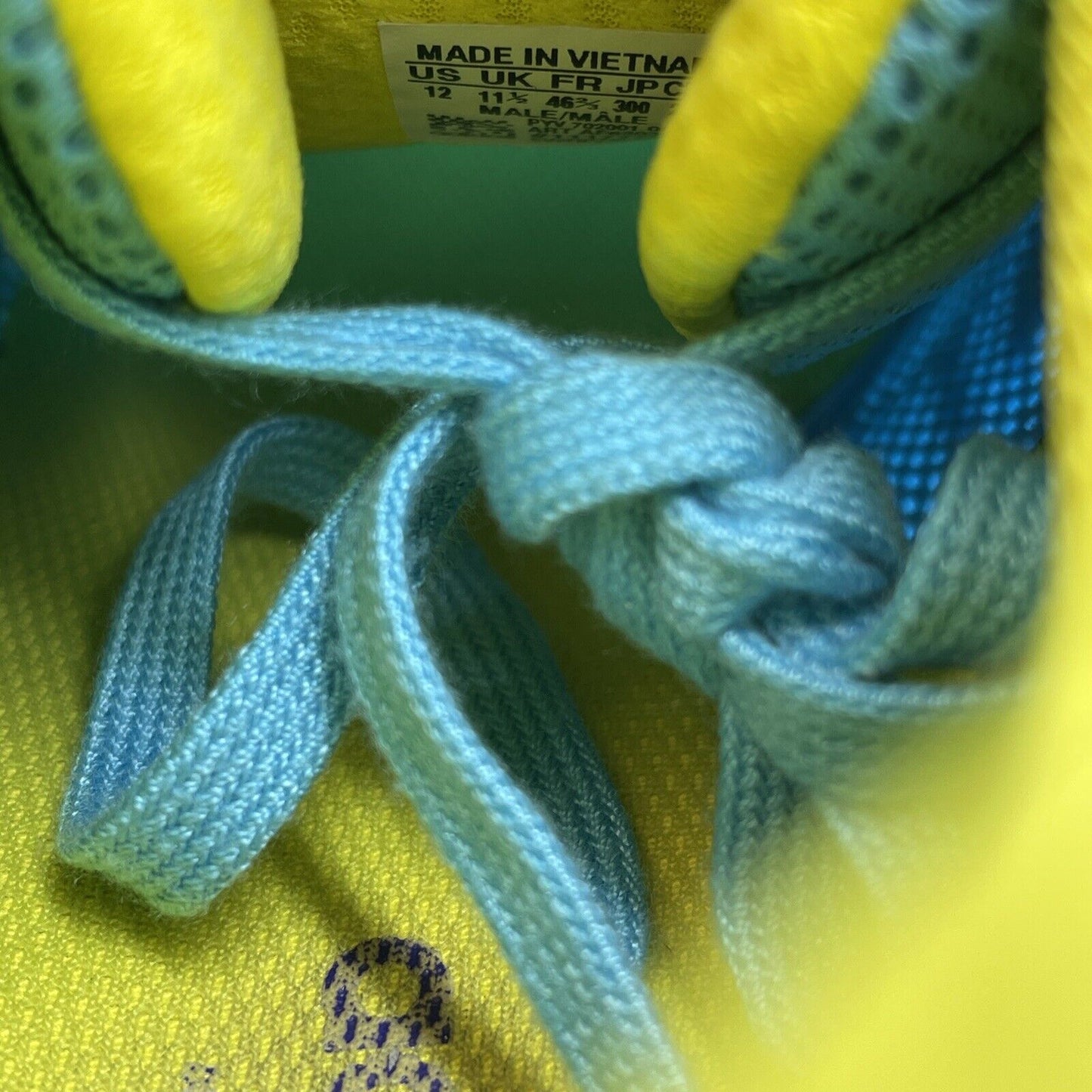 Size 12 - adidas ZX Flux Blue Purple Yellow Suede Leather (AF6303)