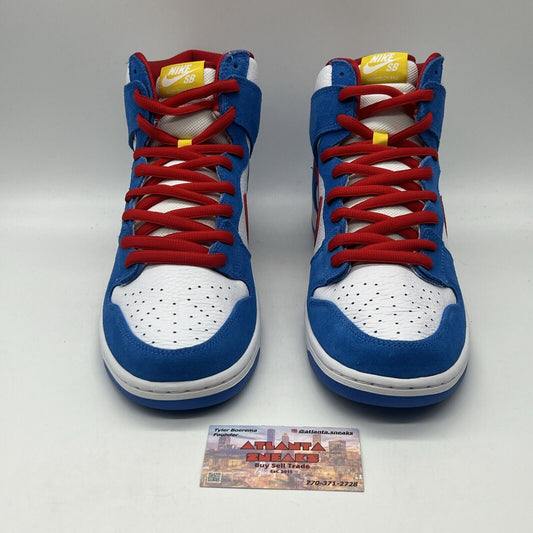Size 13 - Nike Dunk SB Doraemon Brand New Og All DS Sneakers Blue Red Yellow