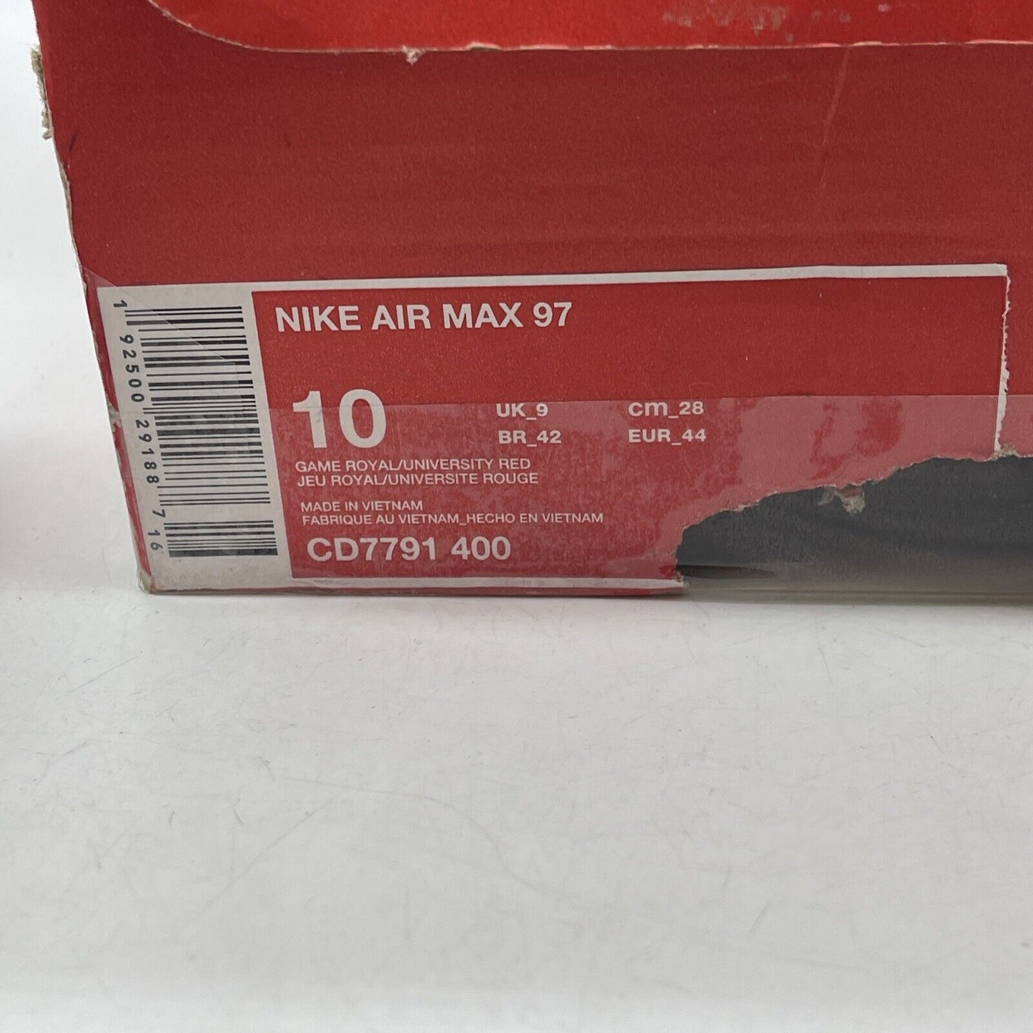 Size 10 - Nike Air Max 97 City Pride Dallas Away Suede Leather (CD7791-400)