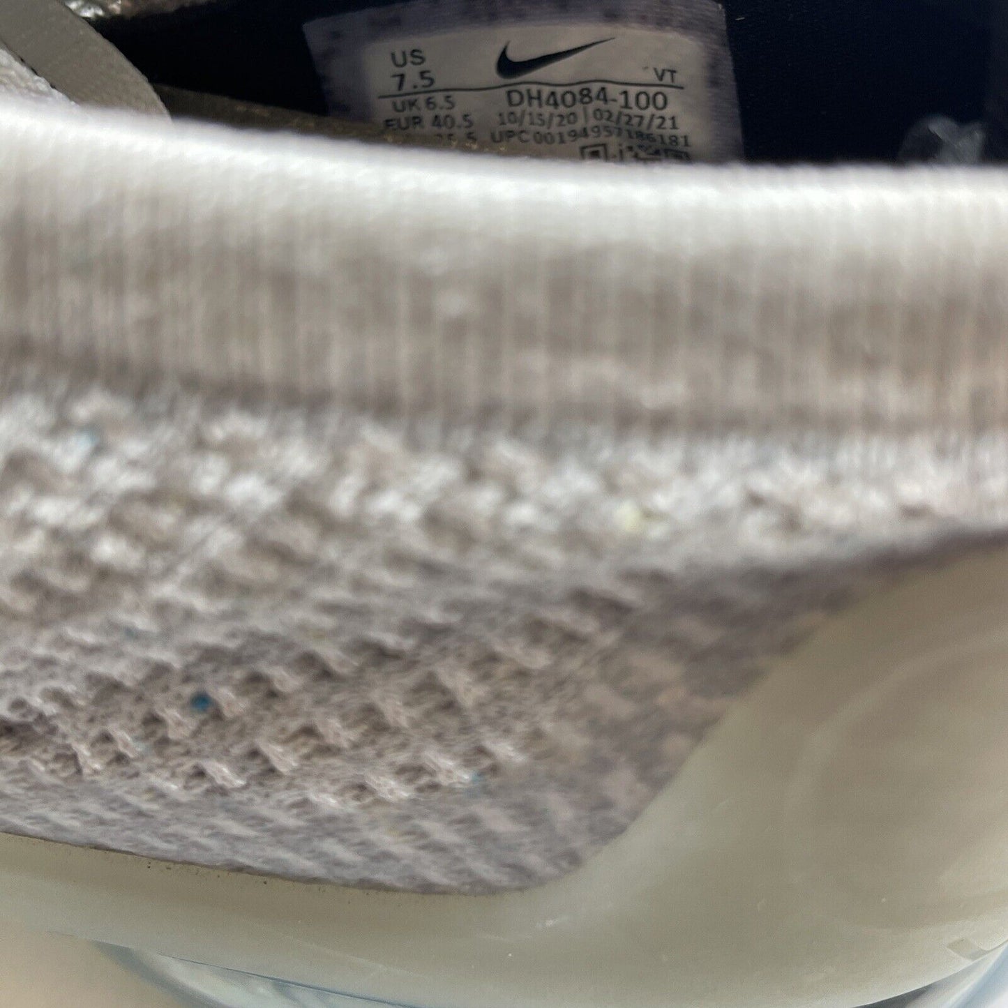 Size 7.5 - Nike Air VaporMax 2021 Flyknit Monochrome Grey Black (DH4084-100)