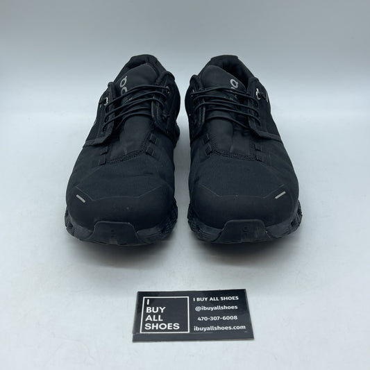 Size 11 - On Cloud 5 Waterproof Black Silver