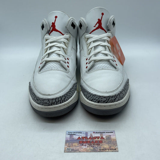 Size 12 - Jordan 3 Retro Mid White Cement Reimagined Grey Suede (DN3707-100)