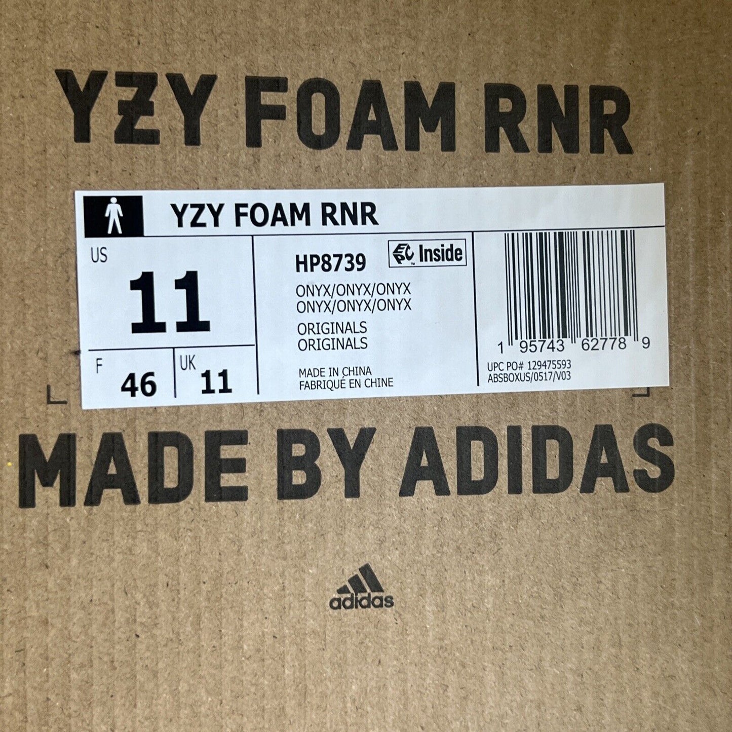 Size 11 - adidas Yeezy Quantum Onyx (HP8739)