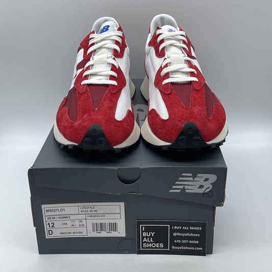 Size 10 - New Balance 327 Scarlet Red White Suede (MS327LD1)