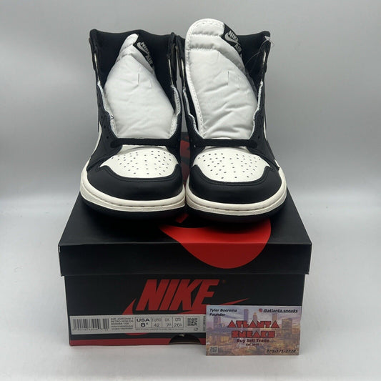 Size 8.5 - Jordan 1 Retro OG High Dark Mocha Brand New Og All Black White DS