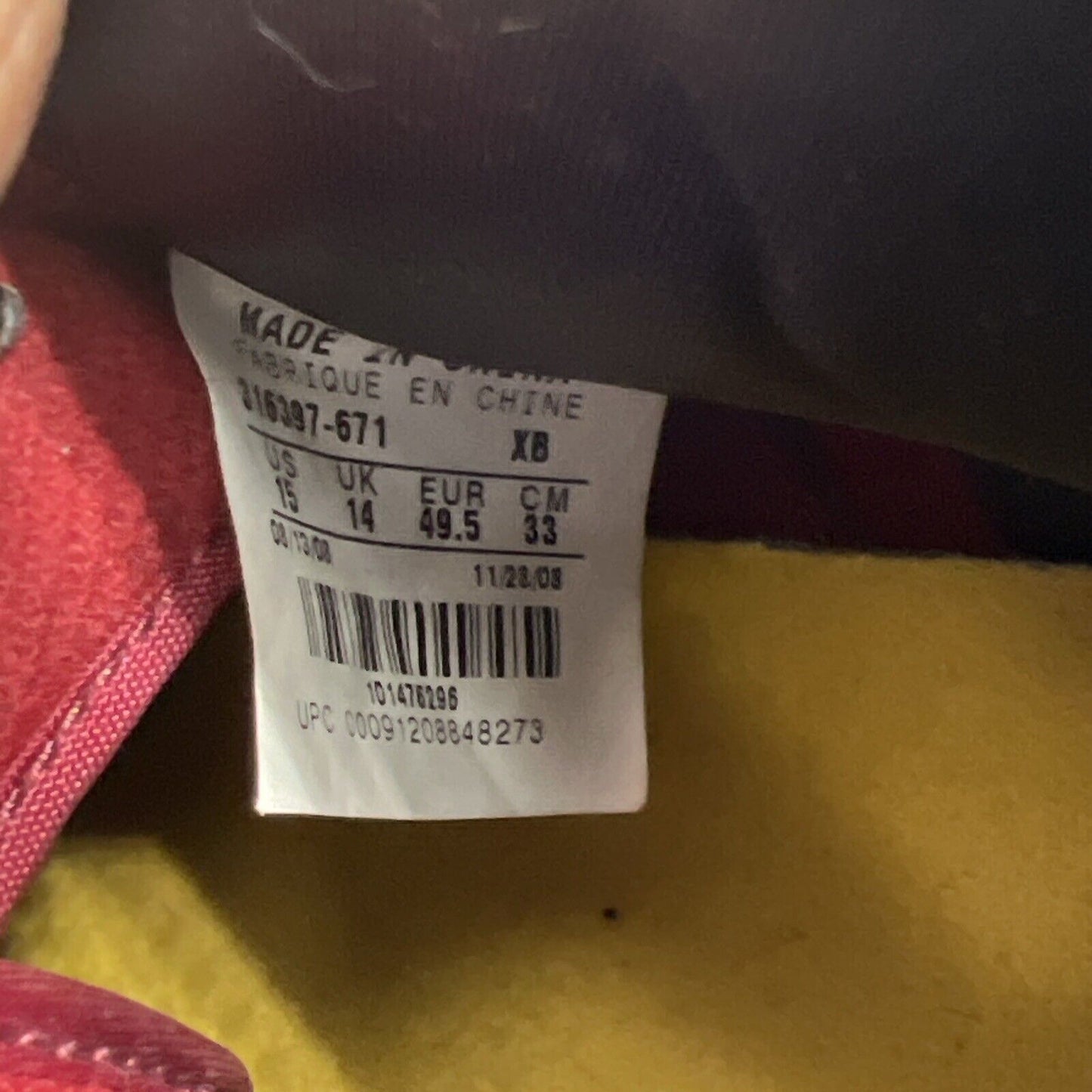 Size 15 - Nike Blazer Premium High Red (316397-671)