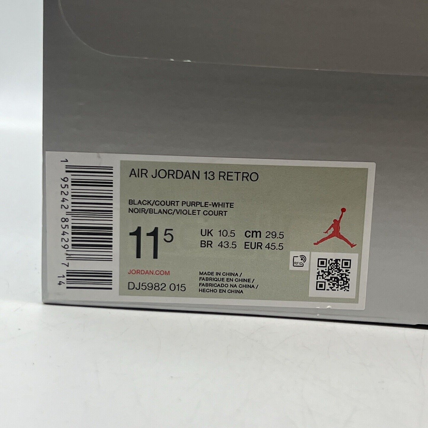 Size 11.5 - Jordan 13 Retro Court Purple Brand New Og All