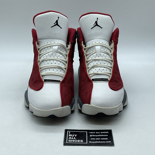 Size 8 - Jordan 13 Gym Red Flint Grey White Suede Leather (DJ5982600)
