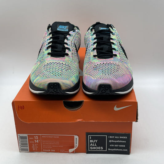 Size 13 - Nike Flyknit Racer 2015 Multi-Color Black Suede (526628-304)