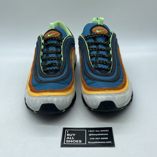 Size 13 - Nike Air Max 97 Green Abyss Illusion Green Blue Suede (CZ7868-300)