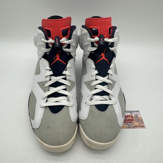 Size 13 - Jordan 6 Retro Tinker 2018 White Navy Leather Suede Hatfield Usa