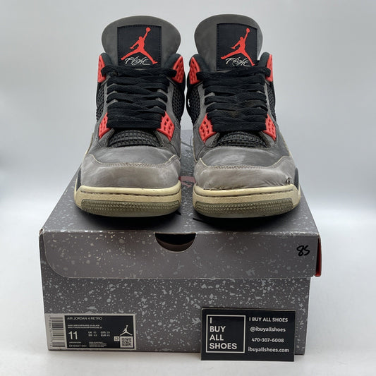 Size 11 - Jordan 4 Retro Mid Infrared Grey Black Suede (DH6927-061)