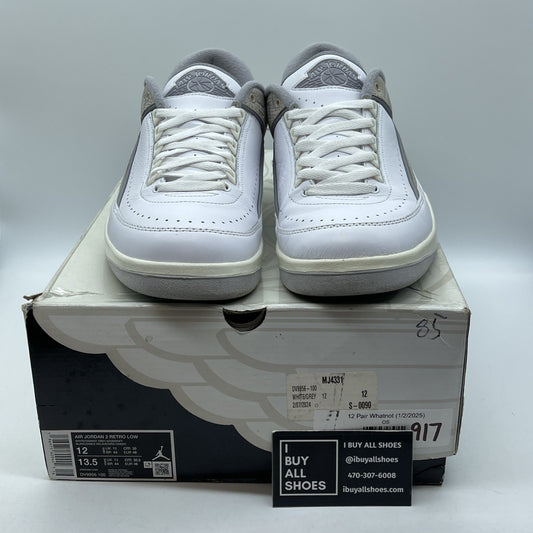 Size 12 - Air Jordan 2 Retro Low Python Grey Brown Suede Leather (DV9956-100)