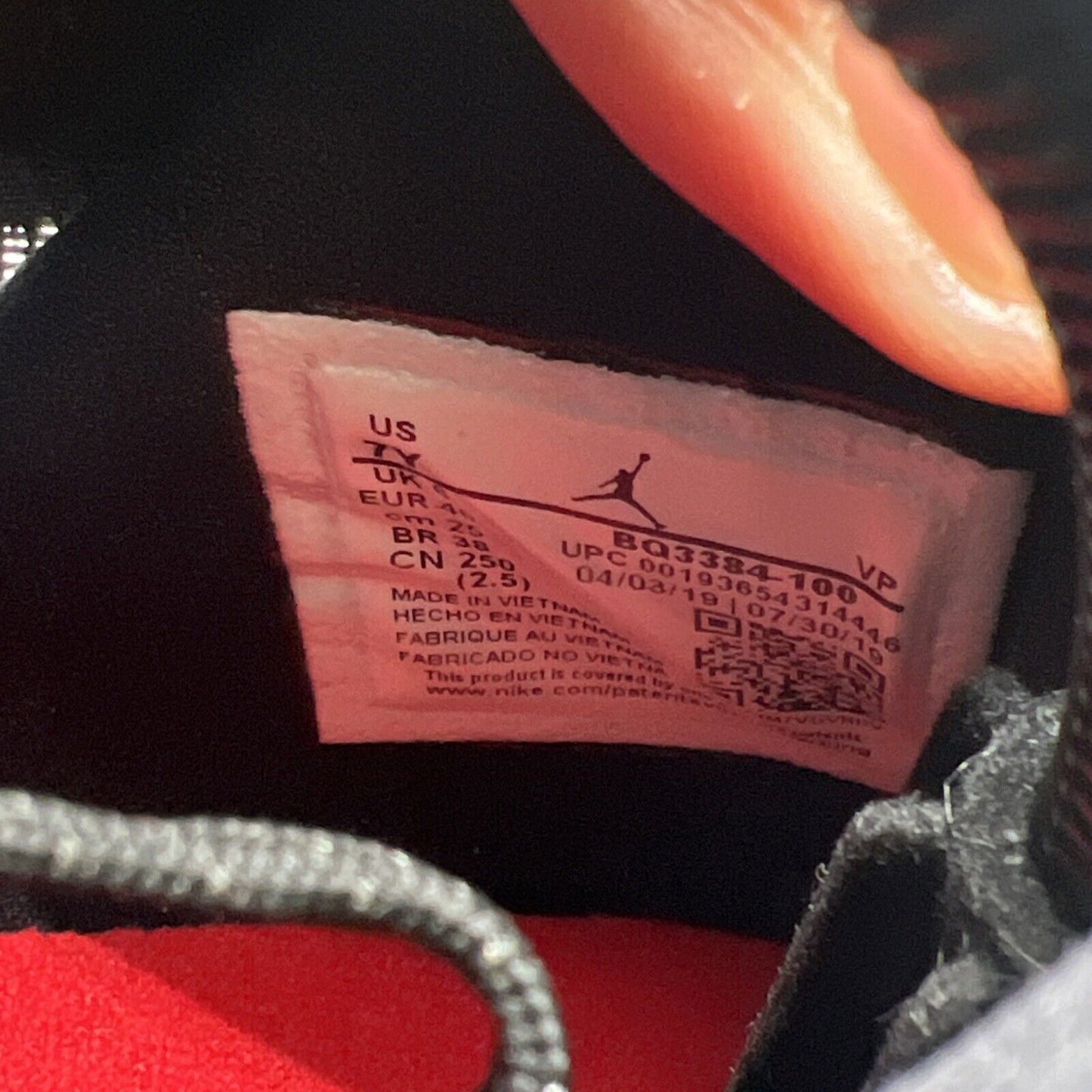 Size 7Y - Air Jordan 34 Chicago (AR3240-100)
