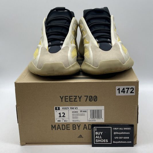 Size 12 - adidas Yeezy 700 V3 Safflower Brown Tan Black Suede (G54853)