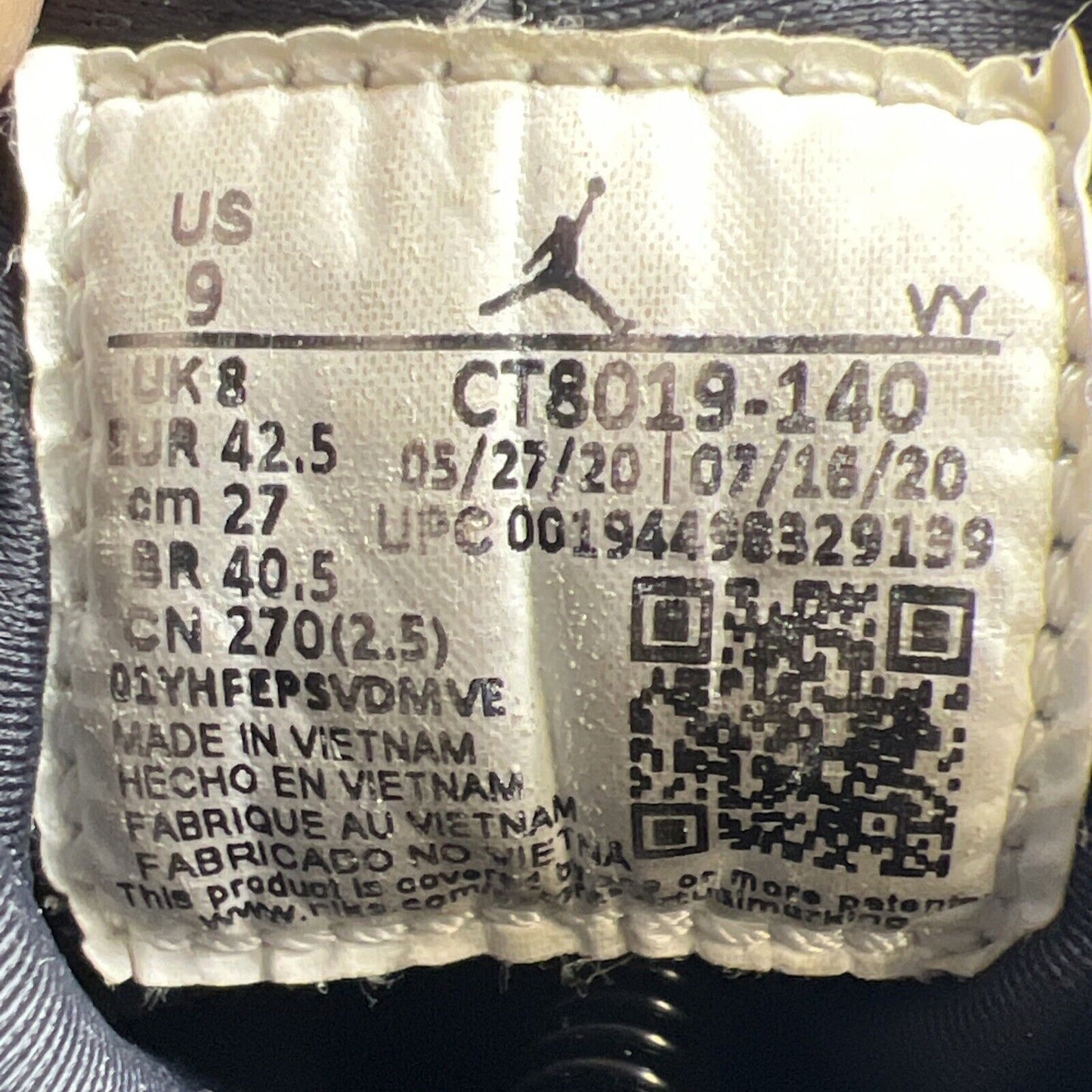 Size 9 - Air Jordan 9 Retro University Blue 2020 (CT8019-140)