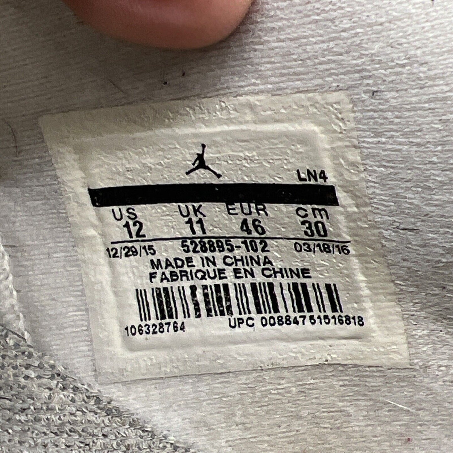Size 12 - Air Jordan 11 Retro 2016 Low Cherry White (528895-102)