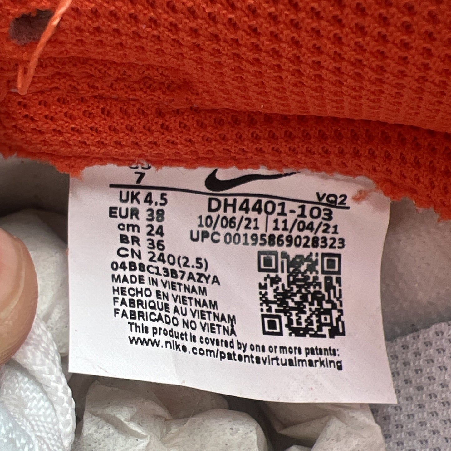 Size 7 - Nike Dunk Low Orange Paisley W (DH4401-103)