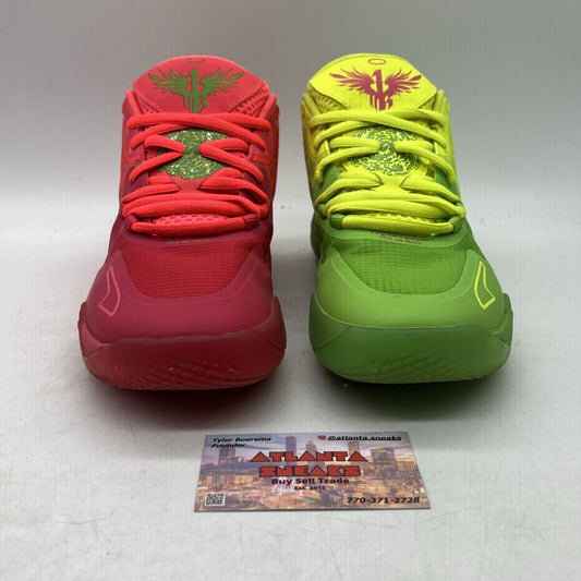 Size 7.5 - PUMA MB.01 x Rick and Morty Green/Red 2022 (376682-01)