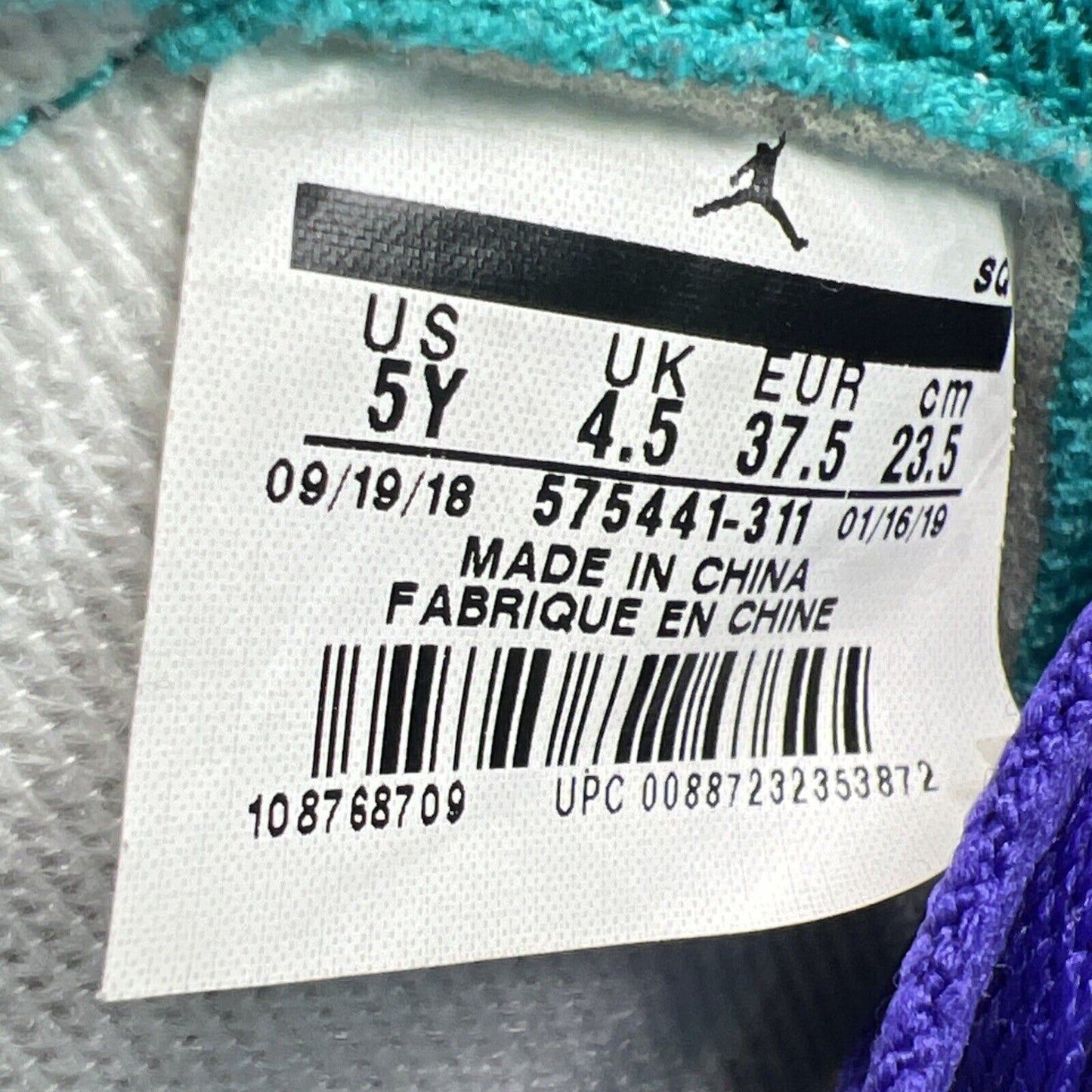 Size 5Y - Air Jordan 1 Retro High Turbo Green Men (555088-311)