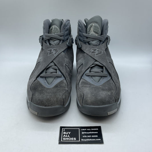 Size 14 - Air Jordan 8 Retro Cool Grey Suede Leather (305381-014)