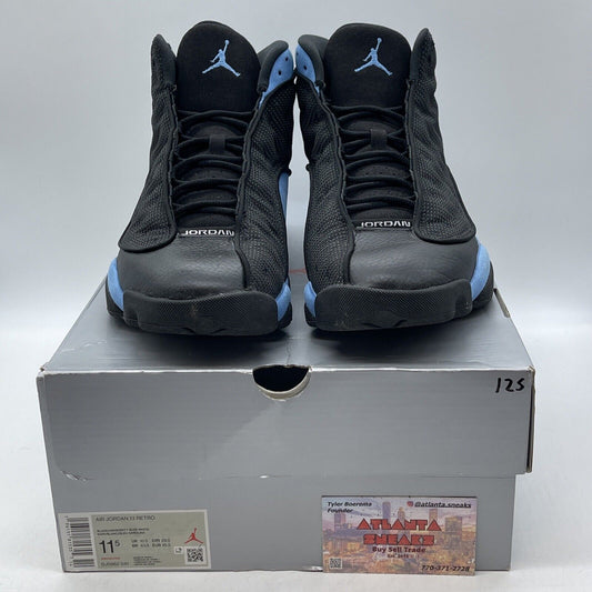 Size 11.5 - Jordan 13 Retro Mid Black University Blue Suede Leather (DJ5982-041)