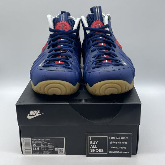 Size 10 - Nike Air Foamposite Pro USA Blue Red White (CJ0325-400)
