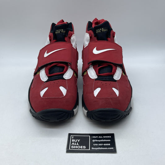 Size 13 - Nike Air Diamond Turf 2 2012 Red Gold White Suede (487658-610)