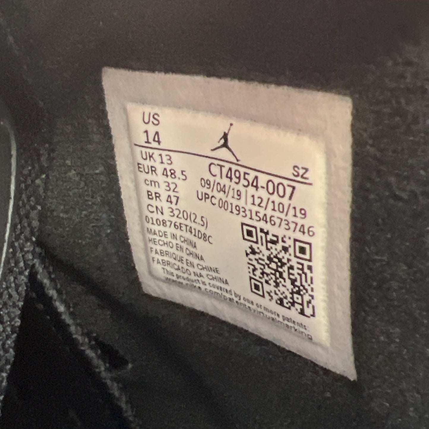 Size 14 - Air Jordan 6 Retro Defining Moments 2020 (CT4954-007)