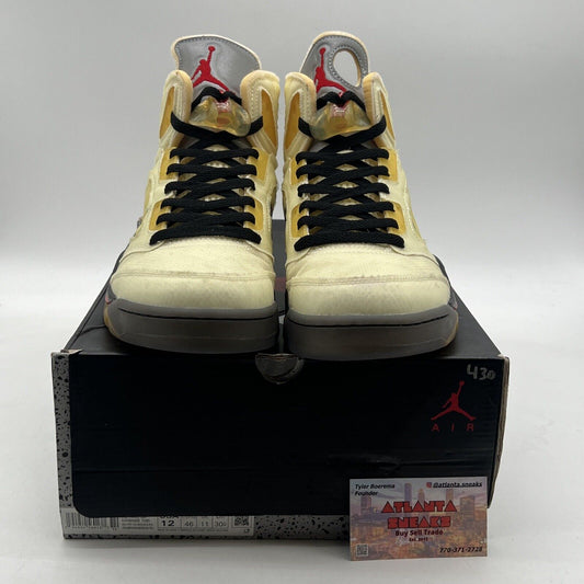 Size 12 - Air Jordan 5 SP x Off-White Mid Sail (DH8565-100)