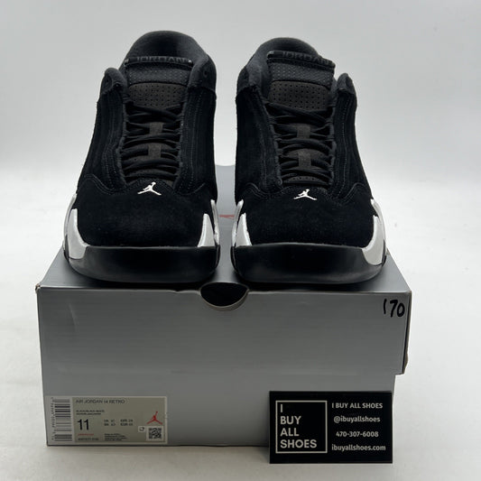 Size 11 - Air Jordan 14 Retro Black White (487471-016)