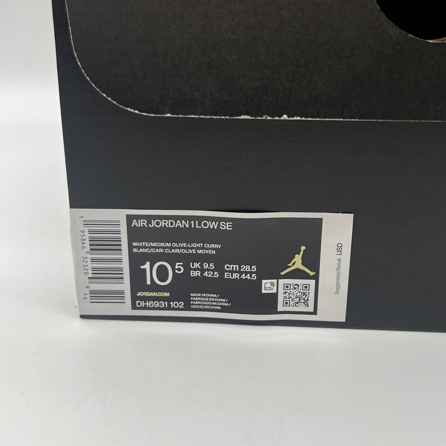 Size 10.5 - Jordan 1 Low SE Ceramic 2021 Olive Light Curry Brand New Og All