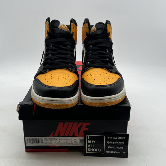 Size 7 - Air Jordan 1 Retro OG High Yellow Toe (575441-711)