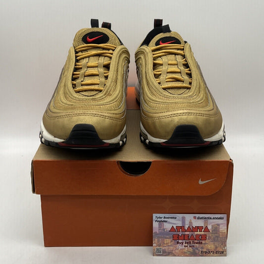 Size 12 - Nike Air Max 97 OG QS Metallic Gold White Black (884421-700)