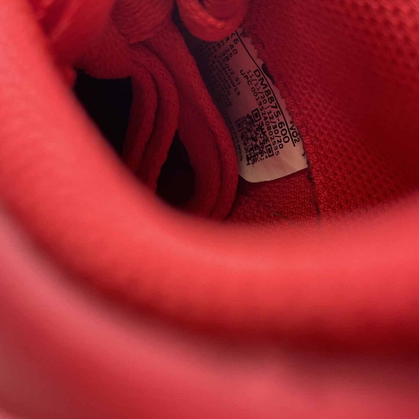 Size 7Y(GS) - Nike Air Force 1 LV8 Low University Red Leather Suede (DM8875-600)