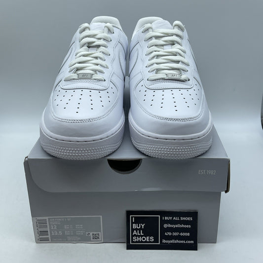 Size 12 - Nike Air Force 1 '07 Low Triple White (CW2288-111)