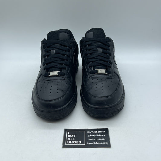 Size 9.5 - Nike Air Force 1 '07 Black (315122-001)