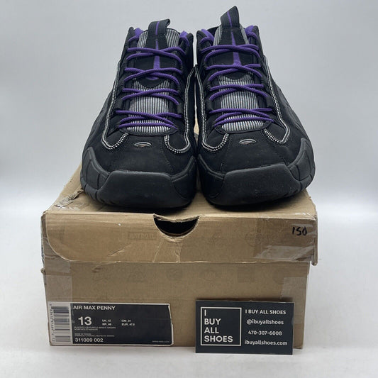 Size 13 - Nike Air Max Penny Phoenix Suns Black Purple Suede (311089-002)