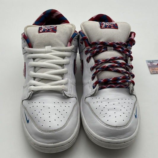 Size 12 - Nike SB Dunk Low OG QS parra 2019 White Pink Leather Blue Red Furry