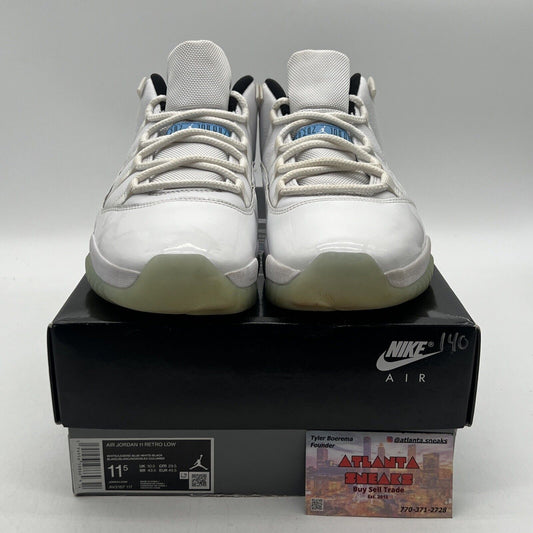 Size 11.5 - Jordan 11 Retro Low Legend Blue Icey Leather (AV2187-117)