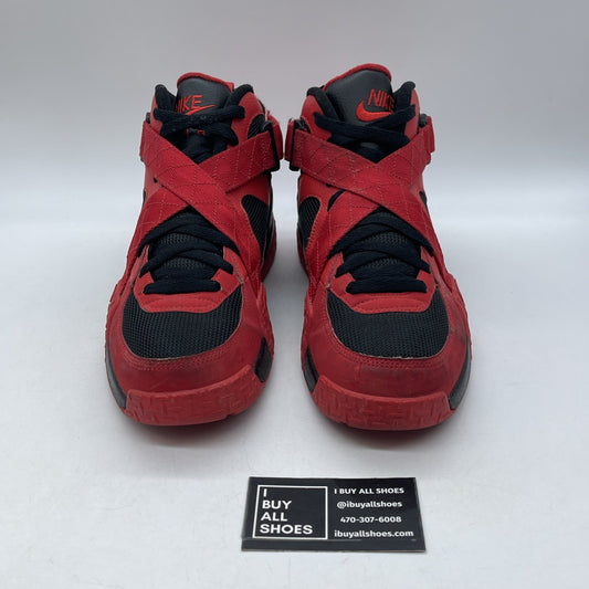 Size 9.5 - Nike Air Raid University Red Black Suede (642330-600)