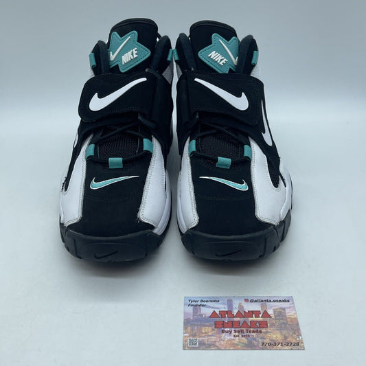 Size 9 - Nike Air Barrage Mid Cabana Blue White Leather Black Suede (AT7847-001)