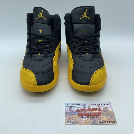 Size 3Y (PS) - Jordan 12 Retro Mid University Gold Yellow Black (151186-070)