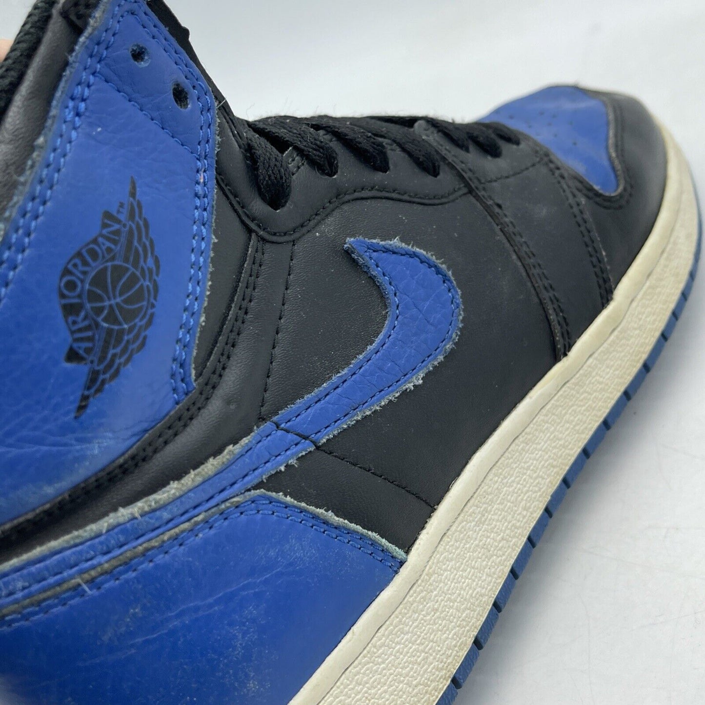 Size 6.5Y - Jordan 1 Retro OG High Royal Blue Black White Leather (575441-007)